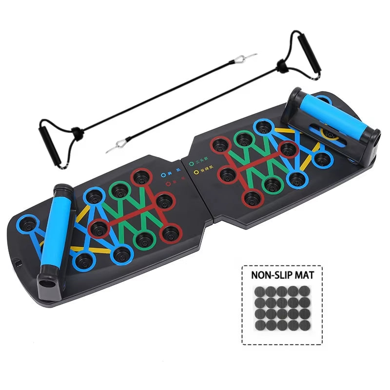 Men'S Portable Multi-Functional Push-Up Board Bodybuilding Fitness Training Equipment Girls' Home Foldable Fat-Burning Equipment