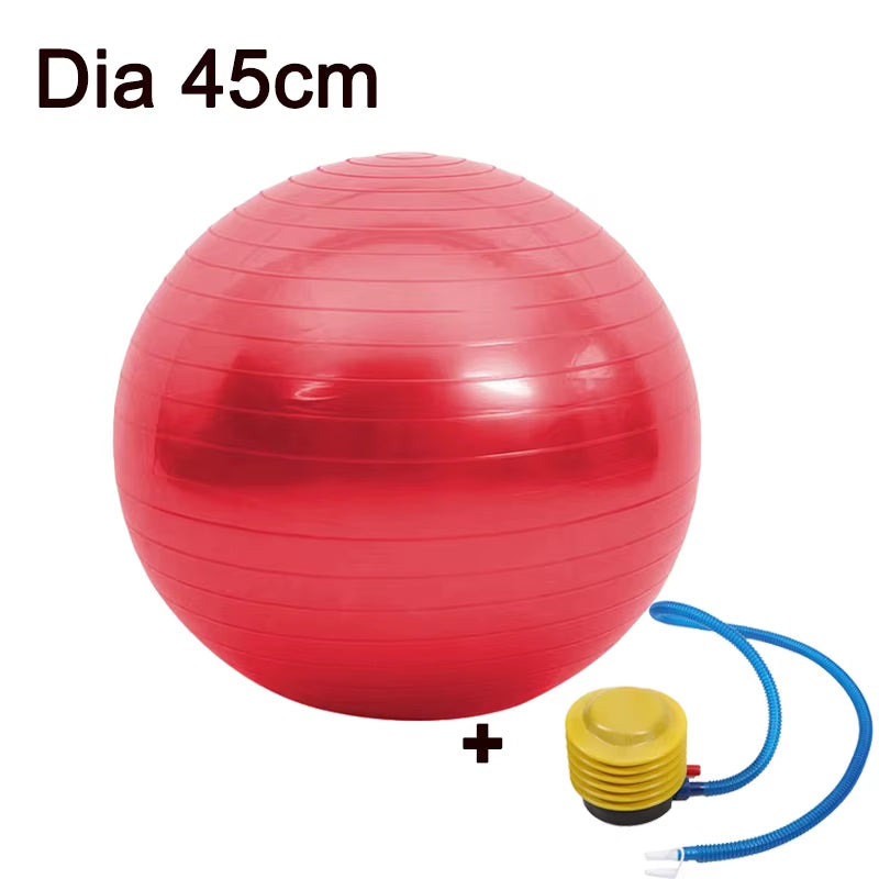 45/25Cm Yoga Ball Gym Fitness Balls Sports Pilates Birthing Fitball Exercise Training Workout Massage Ball Pump Can Be Selected