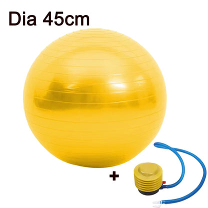 45/25Cm Yoga Ball Gym Fitness Balls Sports Pilates Birthing Fitball Exercise Training Workout Massage Ball Pump Can Be Selected