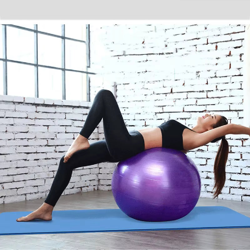 45/25Cm Yoga Ball Gym Fitness Balls Sports Pilates Birthing Fitball Exercise Training Workout Massage Ball Pump Can Be Selected