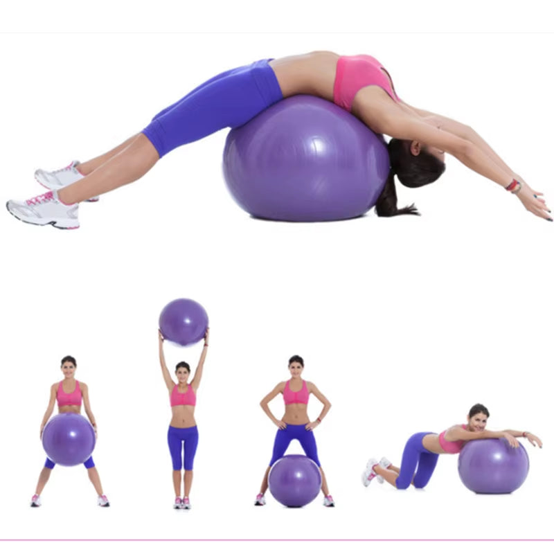 45/25Cm Yoga Ball Gym Fitness Balls Sports Pilates Birthing Fitball Exercise Training Workout Massage Ball Pump Can Be Selected