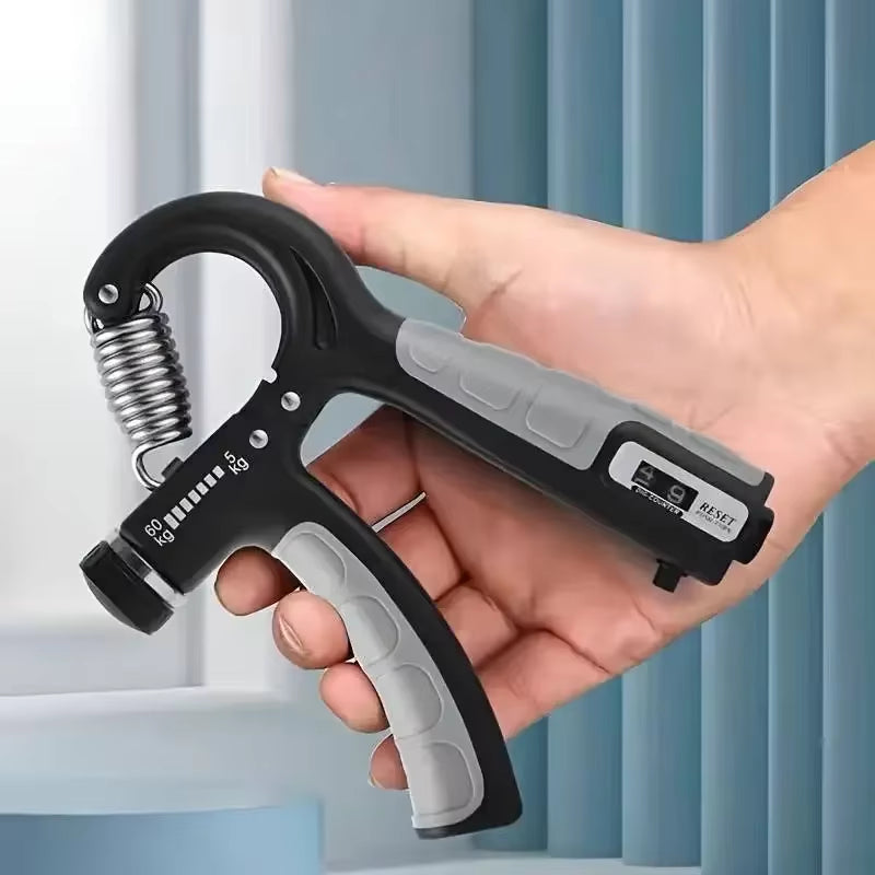 10-100Kg Adjustable Hand Grip Strengthener Hand Grip Trainer with Counter Wrist Forearm and Hand Exerciser for Muscle Building