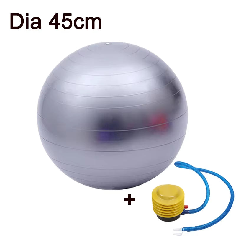 45/25Cm Yoga Ball Gym Fitness Balls Sports Pilates Birthing Fitball Exercise Training Workout Massage Ball Pump Can Be Selected