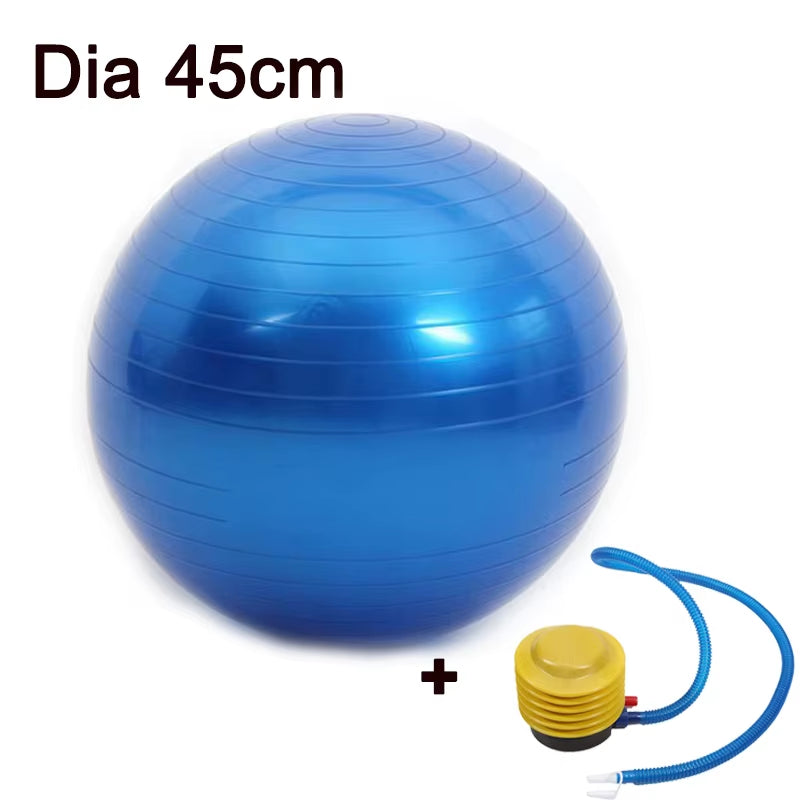 45/25Cm Yoga Ball Gym Fitness Balls Sports Pilates Birthing Fitball Exercise Training Workout Massage Ball Pump Can Be Selected