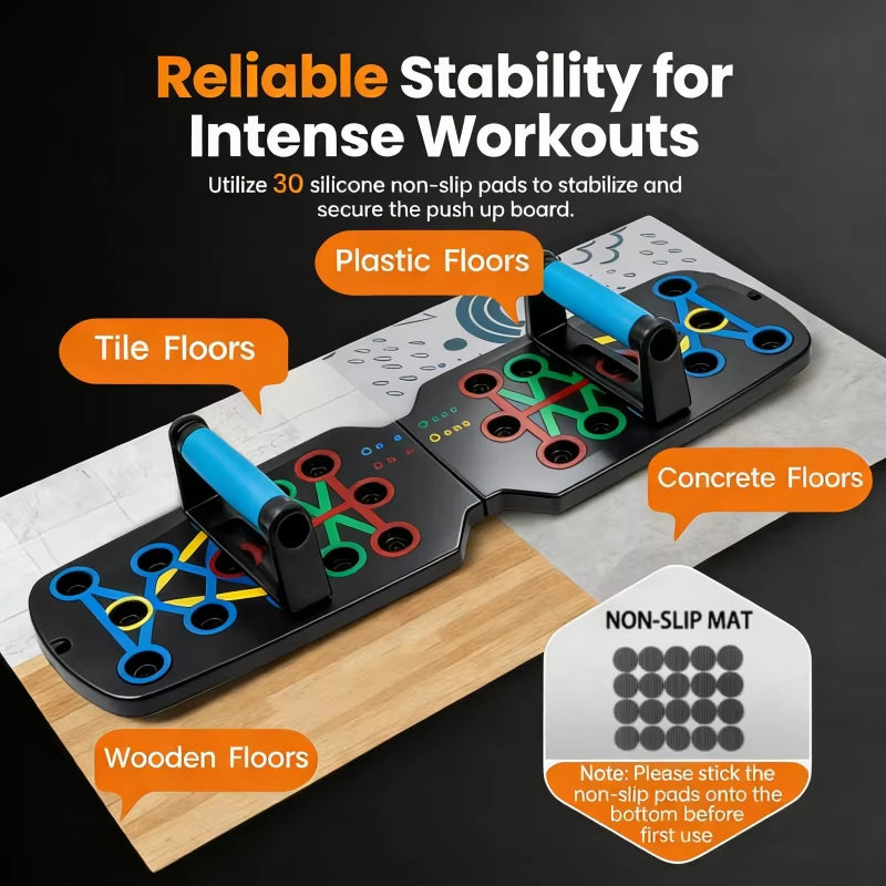 Men'S Portable Multi-Functional Push-Up Board Bodybuilding Fitness Training Equipment Girls' Home Foldable Fat-Burning Equipment