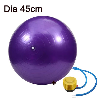 45/25Cm Yoga Ball Gym Fitness Balls Sports Pilates Birthing Fitball Exercise Training Workout Massage Ball Pump Can Be Selected